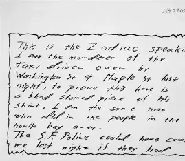 Zodiac Historia Real